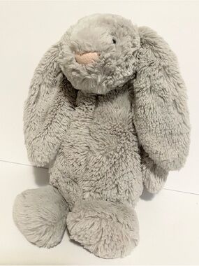 Jellycat Grey Bashful Bunny Plush Floppy Lovey Stuffed Animal Toy Jelly Cat 11”